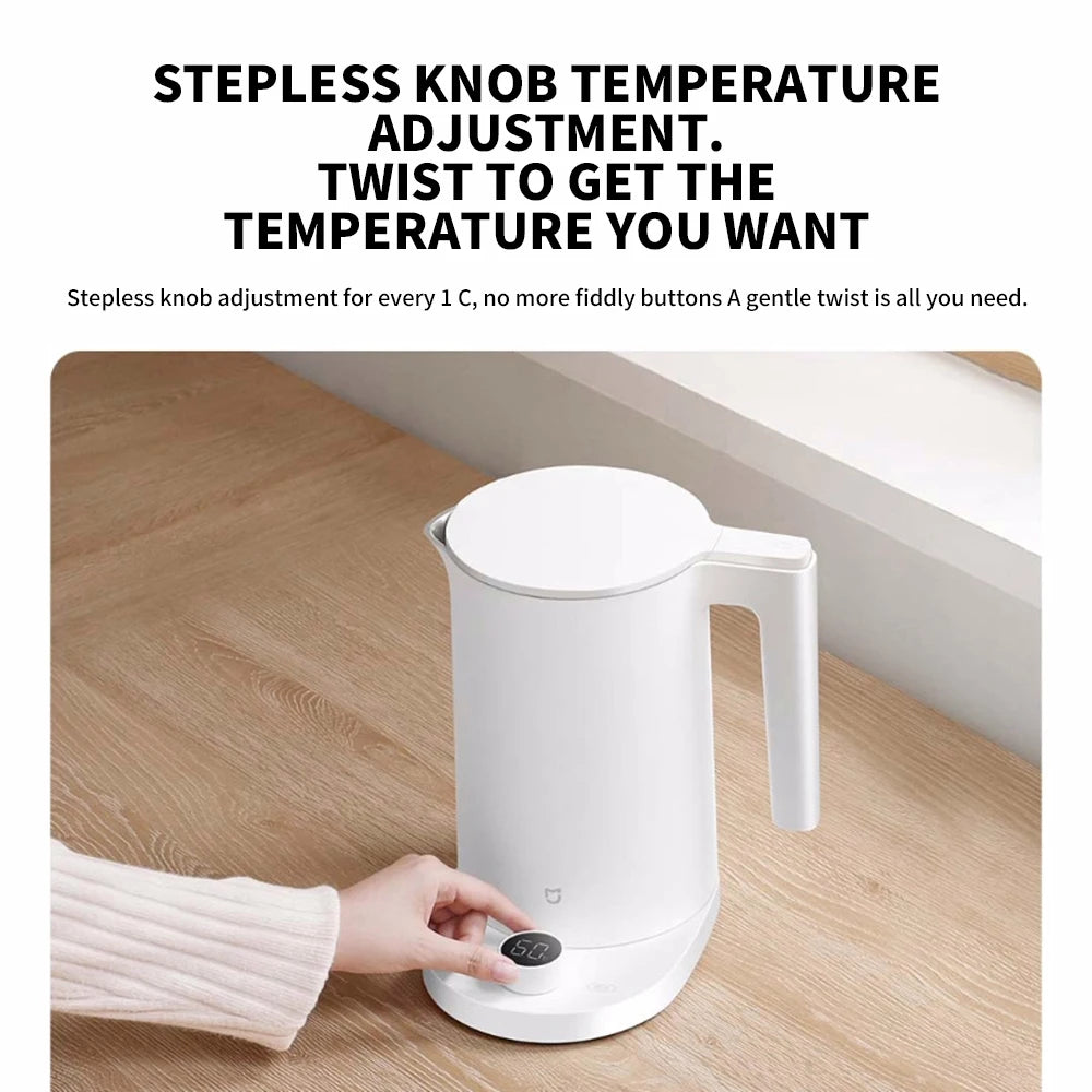 NEW XIAOMI MIJIA Smart Kettle 2 Pro Electric Kettles Kitchen Appliances LED Display 24H Intelligent Temperature Constant samovar