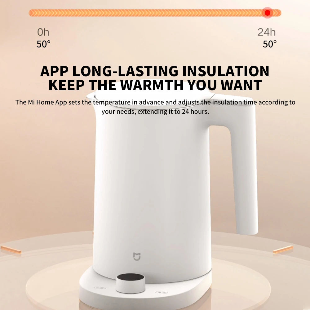 NEW XIAOMI MIJIA Smart Kettle 2 Pro Electric Kettles Kitchen Appliances LED Display 24H Intelligent Temperature Constant samovar