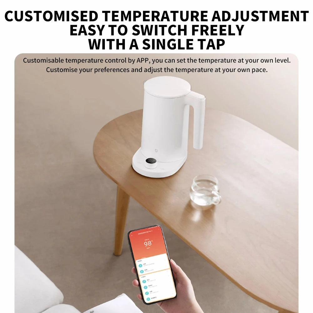 NEW XIAOMI MIJIA Smart Kettle 2 Pro Electric Kettles Kitchen Appliances LED Display 24H Intelligent Temperature Constant samovar